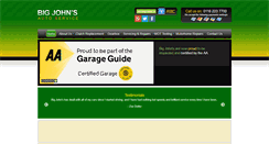 Desktop Screenshot of bigjohnsautocentre.co.uk
