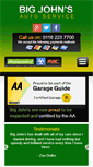 Mobile Screenshot of bigjohnsautocentre.co.uk